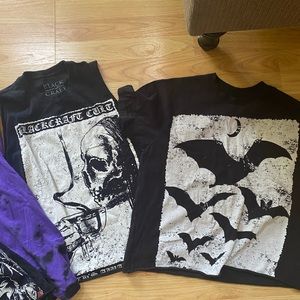 Bundle of 2 small blackcraft cult shirts